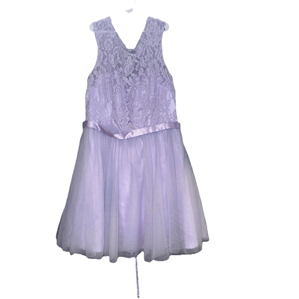 Lavender Lace & Tulle Formal Dress Size XL (Kids/Teen) “Cindy U.S.A.”
